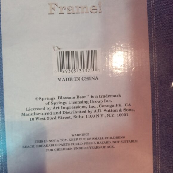 Blossom Bear Teddy Bear Girl Ceramic Coin Piggy Bank & Picture Frame Set - Picture 9 of 15